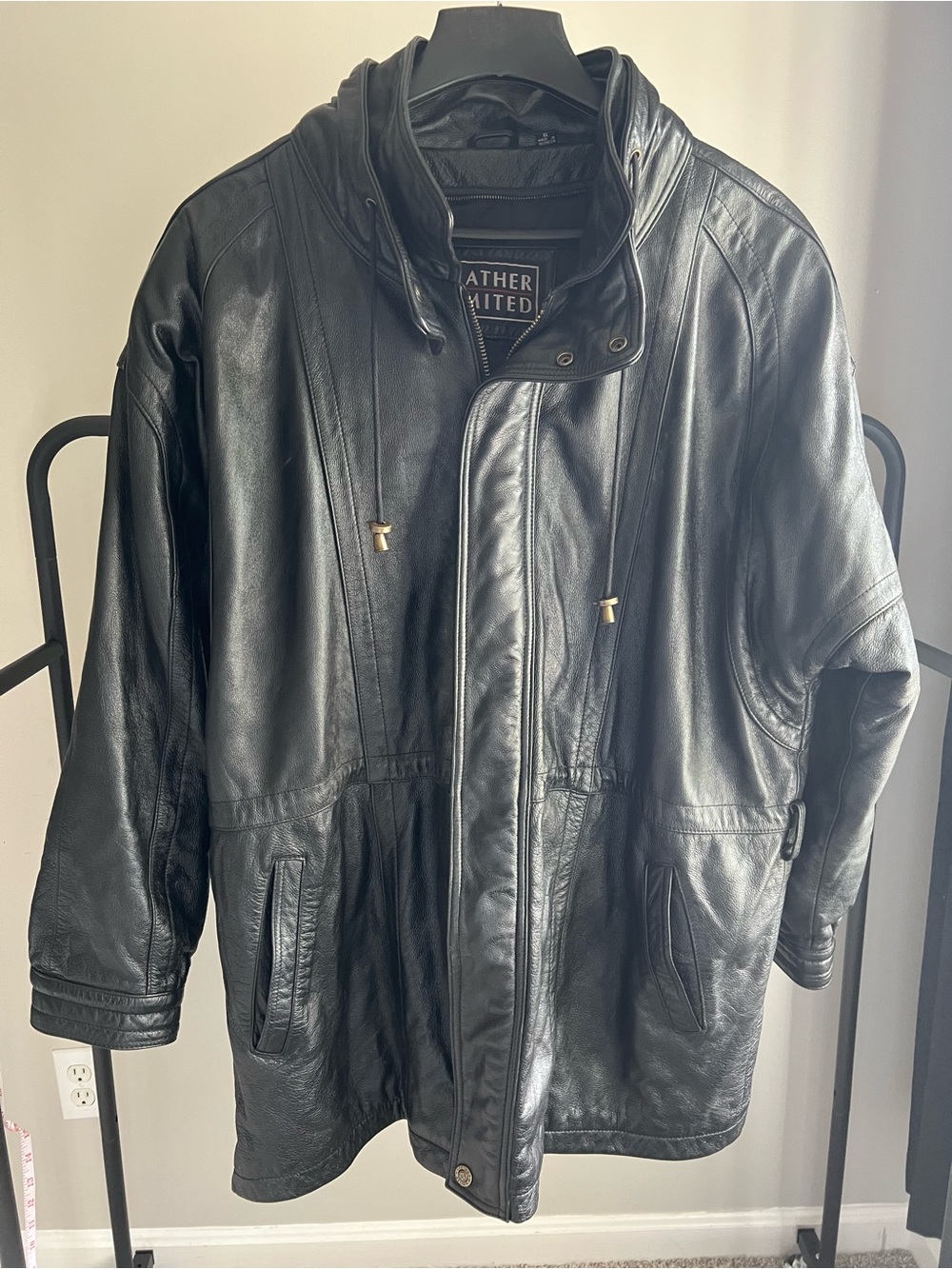 Leather Limited Men’s Black Leather Jacket XL